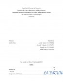 República Bolivariana de Venezuela Ministerio del Poder Popular para la Educación Superior Universidad Nacional Experimental de los Llanos Centrales Rómulo Gallegos