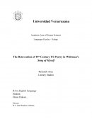 The Reinvention of 19th Century US Poetry in Whitman’s Song of Myself