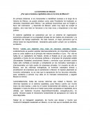 La economía en nuestro México.