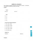 Investigación de mercados - Encuesta