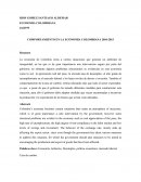 CRISIS ECONOMICA: COMPORTAMIENTO EN LA ECONOMÍA COLOMBIANA 2010-2015