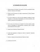 Actividad de aplicacion. ¿Cómo se consideraba la salud del país y cuál era el rol del estado?