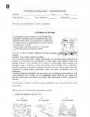 Evaluación de Lenguaje La liebre, muy creída, aceptó la apuesta.