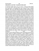 ANALISIS DE LA LECTURA - BALANCE SCORE CARD