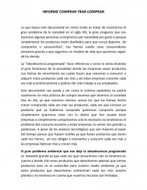 INFORME COMPRAR TRAR COMPRAR. Página 1