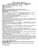 CHEQUEO MÉDICO PRE-EMPLEO