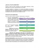 Política monetaria.