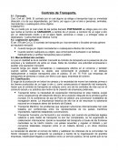 Contrato de tr“Es un medio por el cual unas de las partes llamado PORTEADOR se obliga para con otra que recibe el nombre de CARGADOR, a cambio de un precio, a conducir de un lugar a otro por un determinado medio y en el plazo fijado, personas o cosas y 