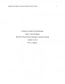 Problem Formulation And Identification