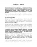 ENSAYO DEL ORIGEN DE LA COMUNICACIÓN ESRITA.
