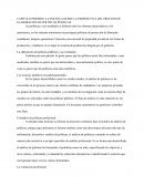 CAPITULO PRIMERO: LA POLÍTICA DESDE LA PERSPECTIVA DEL PROCESO DE ELABORACIÓN DE POLÍTICAS PÚBLICAS