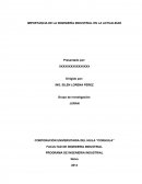 IMPORTANCIA DE LA INGENIERÍA INDUSTRIAL EN LA ACTUALIDAD
