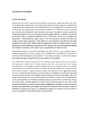 Las primeras nostalgias