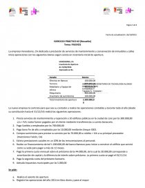 Contabilidad pasivos ejercicio. Página 1