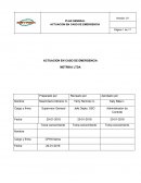 Actuacion en caso de emergencia Metrika Ltda