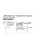 PROGRAMACION PARA LA APLICACIÓN DE LA LISTA DE COTEJOS.