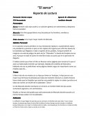 Reporte de lectura ‘’El zarco’’