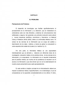 Sistema de clinica dental- Planteamiento del Problema. Página 1