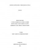 COMUNICACIÓN ESCRITA Y PROCESO DE LECTURA I ENSAYO