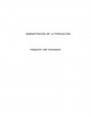 ADMINISTRACIÓN DE LA PRODUCCIÓN Integración Inter-empresarial