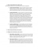 El triple significado de la palabra acción.