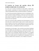 El hombre en busca del sentido ultimo.