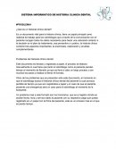 SISTEMA INFORMATICO DE HISTORIA CLINICA DENTAL