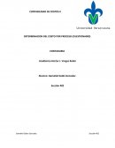 CONTABILIDAD DE COSTOS II DETERMINACION DEL COSTO POR PROCESO (CUESTIONARIO) CONTADURIA