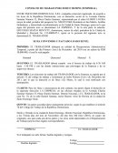 Contrato de trabajo con tiempo limitado