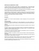 IMPORTANCIA DE ADMINISTRAR EL TIEMPO