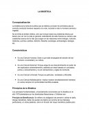 La bioetica. Conceptualización