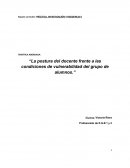 La postura del docente frente a las condiciones de vulnerabilidad del grupo de alumnos