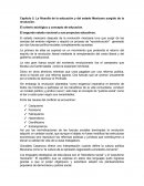 La filosofía de la educación y del estado Mexicano surgido de la revolución.