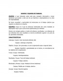 GRUPOS: el que interactúa sobre todo para compartir información y tomar decisiones que ayudan a cada uno de sus miembros a desempeñarse en su área de responsabilidad.