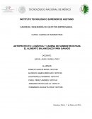 ANTEPROYECTO: LOGÍSTICA Y CADENA DE SUMINISTROS PARA EL ALIMENTO BALANCEADO PARA GANADO.