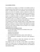 Es la sociedad que es irregular en su formación. Una sociedad de hecho no constituye persona jurídica diferente de los socios