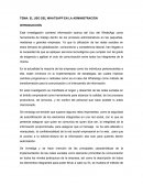 El uso del WhatsApp en la Administración