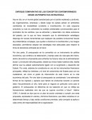ENFOQUE COMPARATIVO DE LOS CONCEPTOS CONTEMPORÁNEOS DESDE UN PERSPECTIVA ESTRATÉGICA