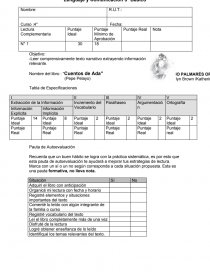 Control de lectura complementaria cuentos de ada. Página 1