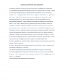 Que es comprender para Gadamer.