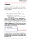 TEMA 1 – Farmacología y Terapéutica: concepto y objetivos