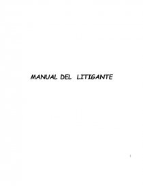 Manual del litigante. Página 1