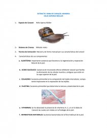 EXTRACTO BABA DE CARACOL ANHIDRA. Página 1