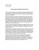 Porque seguiré la candidatura de Donald Trump.