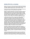Ensayo Rebelion en la Granja.