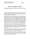 Ensayo –“Diálogos de Platón” (Apología de Sócrates, El mito de la caverna, Critón y Fedón )