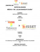 Promocion a la salud. servicio tratante