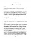 Resumen Thinking For a Living.