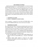 Modelo de junta universal de accionistas