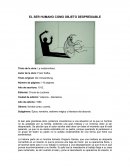 EL SER HUMANO COMO OBJETO DESPRESIABLE